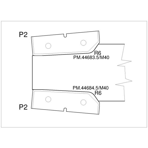 PM-Doppelabplattfräser montiert auf Fräsdorn D160 x Bo. 30H7, Z2-MEC